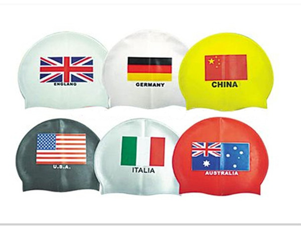 Quality flag swim cap for sale