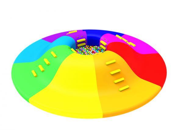 Colorful Theme Coated Tarpaulin 0.55mm Kids Inflatable Slides
