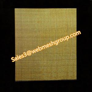 Quality 0.15mm Wire Dia. 40 Mesh Brass Wire Mesh 1.0m Wide for sale