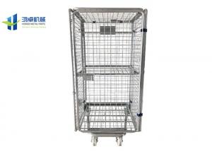 Quality Collapsible 4 Side Roll Container Trolley 660*420*1300mm For Supermarket for sale