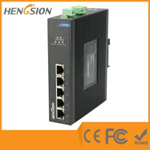 Din Rail Unmanaged Ethernet Gigabit 5 Port Network Switch  1Gbps 0.9Mpps