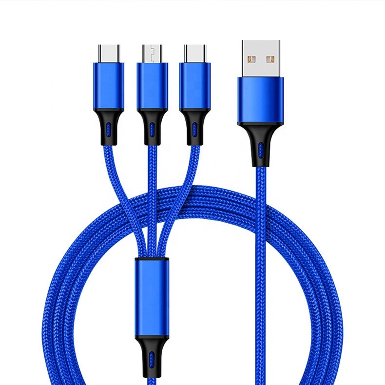 Buy cheap 24V 3 In 1 Mobile Charging Cable 3A 1m 2m from wholesalers