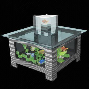 Quality Table Fish Tank with Aquarium Light, Flash Net and Water Absorption Tube for sale