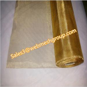 Quality 60 Mesh Brass Wire Mesh 0.19mm Wire Dia. for sale