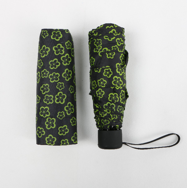Micro Lightest Travel Umbrella , Customized Designs Small Fold Up Umbrellas