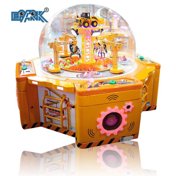 Quality Kids Candy Project Coin Operated Prize Game Machine Excavator Digging Ball for sale