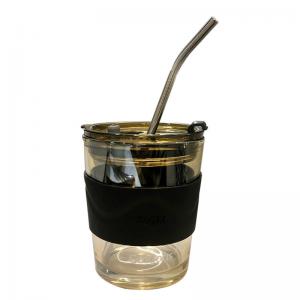 China ISO14001 500ML Simple Glass Custom Drinking Cups Mug For Cappuccino Coffee on sale