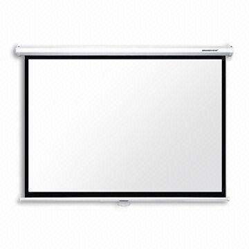 Quality Manual Projection Screen with Exclusive Roller System, Customized Sizes Accepted for sale