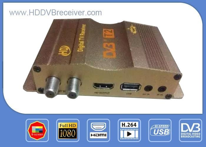 Quality DIBCOM DVB T2 Digital Terrestrial Receiver For Car TV Support Audio Decoder MPEG4 for sale