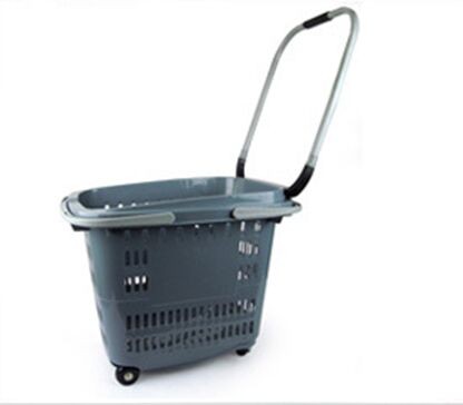 Quality Heavy Loading Shopping Basket With Wheels And Handle Customized SGS ISO9002 for sale