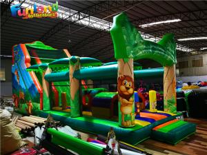 Quality Tropical Forest Bouncy Little Tikes Inflatable Bounce Houses for sale