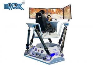 Quality Six Axis Three Screen 9D VR Simulator Racing Car For Kids 7 Years Old Above for sale