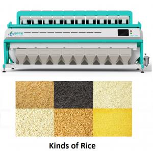 China Automatic CCD Intelligent Digital Rice Color Sorter Machine With 10 Chutes on sale