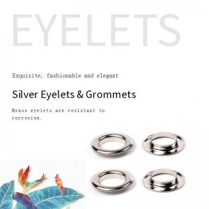 Quality Silver Nickel Free Diameter 3mm Metal Eyelet Rings for sale