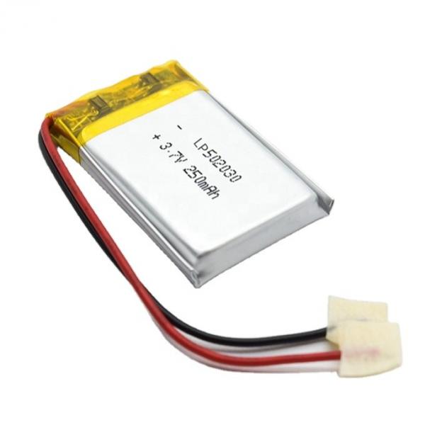 Buy 3.7V 250mah Lipo 502030 Rechargeable Lithium Ion Polymer Battery Pack 3.7 V at wholesale prices