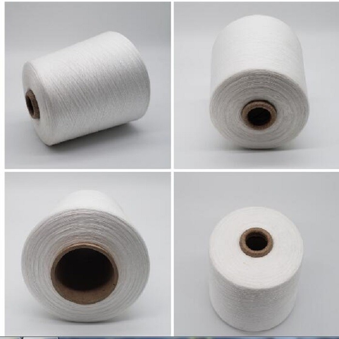 Quality Spun Polyester Yarn Polyester Raw Material For Knitting Or Weaving Made Of Staple Fiber for sale