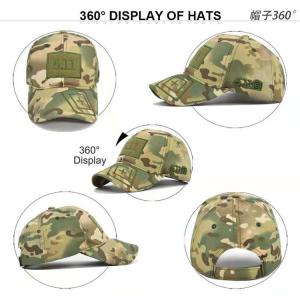 Quality Retro Unisex Camo Adjustable Army Military Baseball Cap Curve Brim Fishing Hat for sale