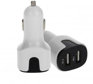 Quality Dual USB led luminous car charger new fast USB car charger adapter quick charge USB3.0 for sale