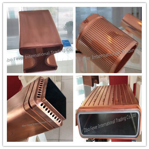 Quality Customized Copper Mould Tube H Types Metallurgy CCM Spare Parts for sale
