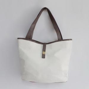 Quality white canvas lady handbag for sale