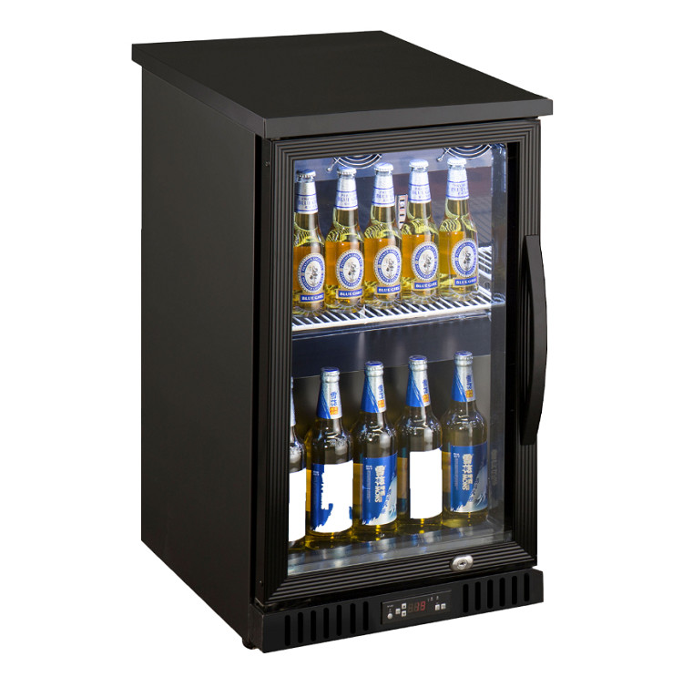 Quality Painted Steel Back Bar Refrigerator , Bar Beverage Cooler With Optional Led Lighting for sale