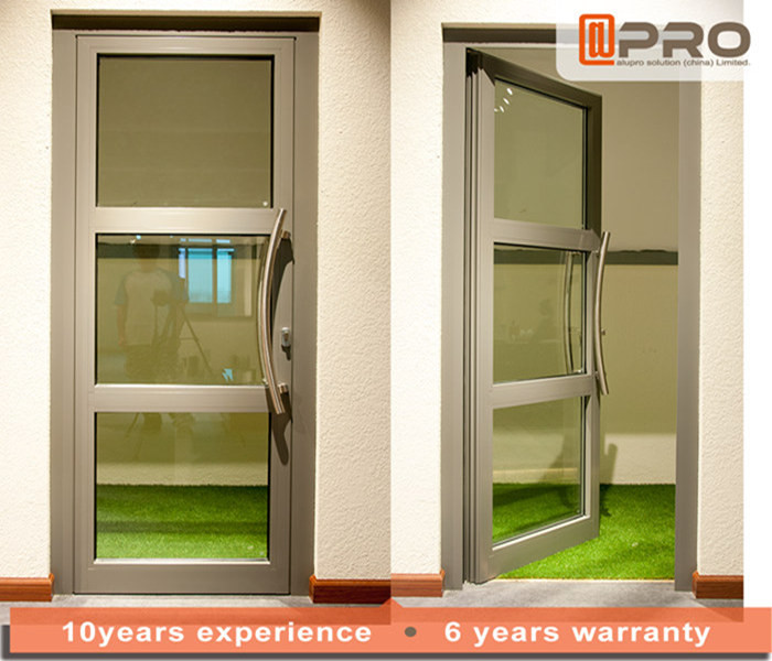 Single Pane Internal Aluminium Glass Doors For Residential House Color Optional