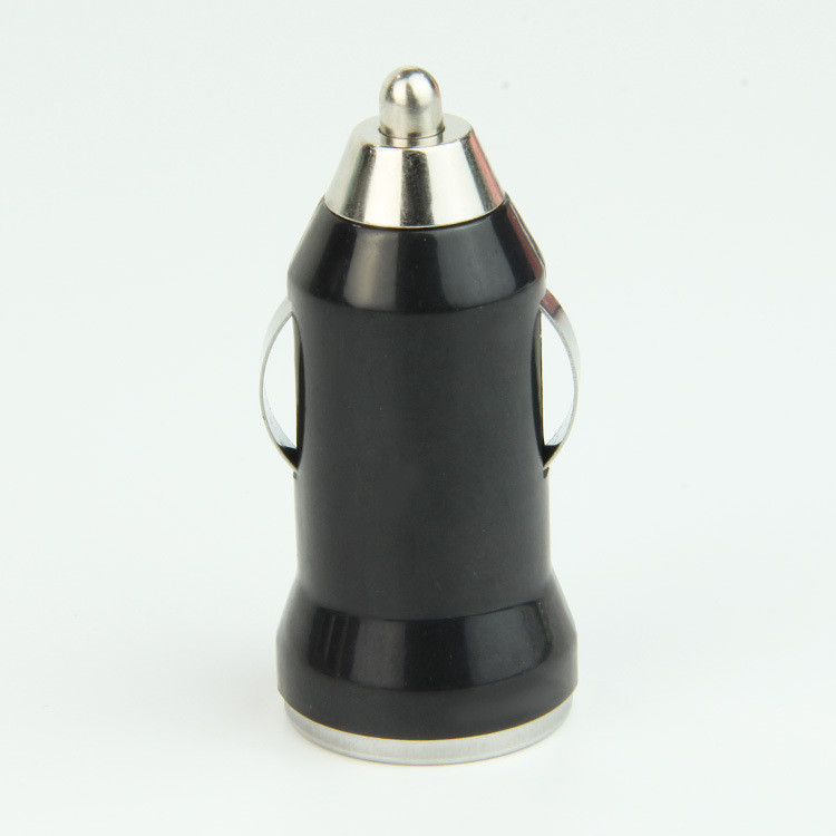 Quality Black QC3.0 ABS Mini USB Car Charger 5V 3.1A Metal Copper Single Port for sale