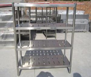 Quality Customized Commercial Restarant / Supermarket Stainless Steel Display Racks Light duty structure for sale