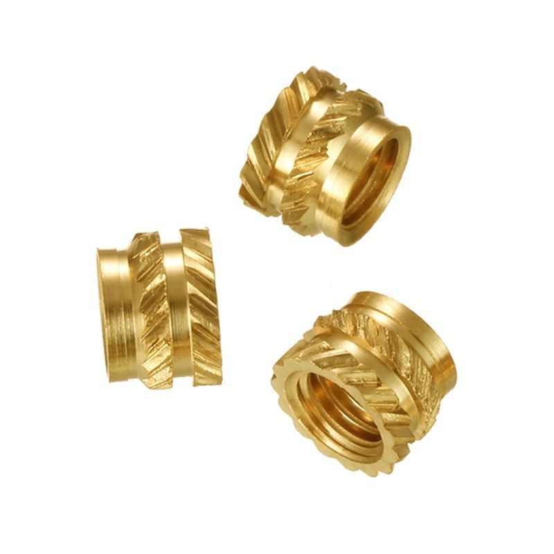 Quality Rigidity Wear Resistance Plastic Threaded Inserts M5 Heat Melting Brass Inserts for sale
