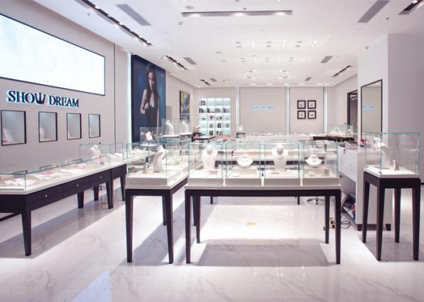 Oem Showroom Display Cases Fashion Jewellery Shop Interior