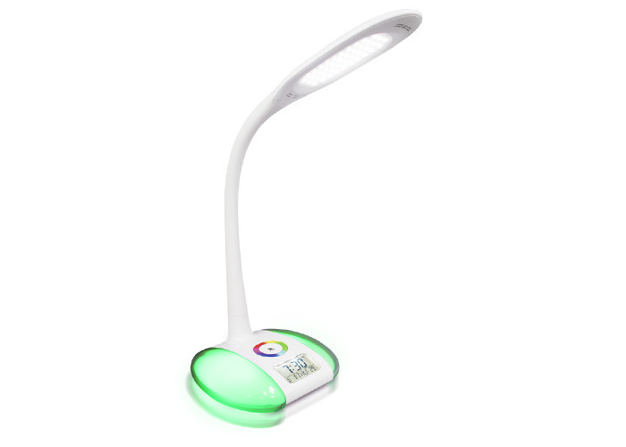 Eye Care Touch Control Led Desk Reading Lamp , Dimmable Table Lamp With Clock