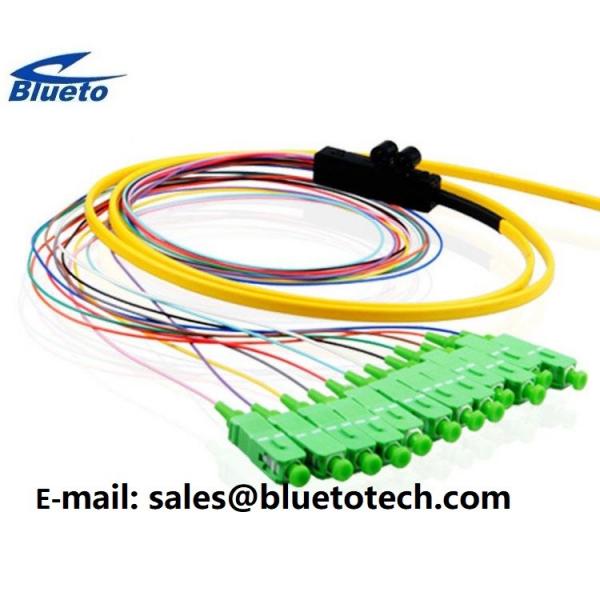 Buy 12Fiber Ribbon Fiber Pigtail SC/APC Fiber Optic Pigtail 12colors Ribbon Fan Out Kit 0.9mm at wholesale prices