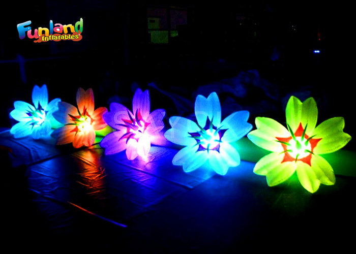 Quality 420D LED Inflatable Flower Chain for sale