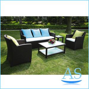 Quality sofa foshan furniture cheap rattan furniture used patio furniture garden sofa SR23 for sale
