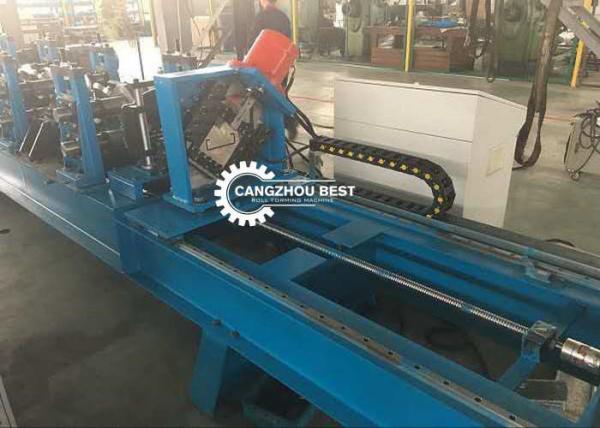 Buy 25m / Min Roofing Frame Section C Channel Roll Forming Machine , C Purlin Machine at wholesale prices