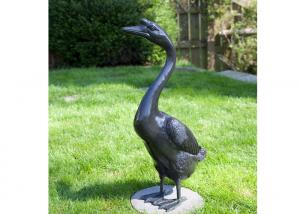 Quality Outdoor Modern Life Size Bronze Statue Casting Finish Animal Goose Sculpture for sale