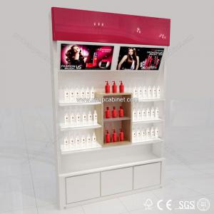 Quality Free standing cosmetic cabinet showcase display cabinet display showcase for sale