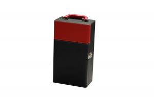 Quality Hight Quanlity PU leather Wine Carrying Cases Contrast Color Wine Storage Cases for sale