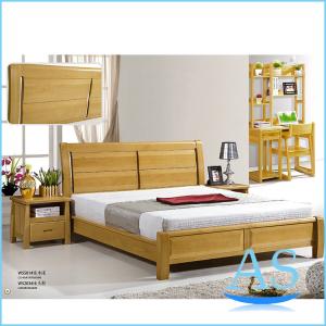 Quality China supplier solid wood bed Beech wood Solid Wood queen bed B501 for sale