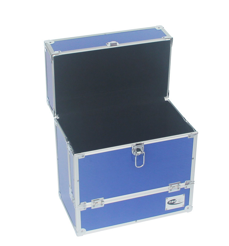 Quality Light Weight Aluminum Viynl Records Storage Case Blue ABS CD Box For DVD And Accessories for sale
