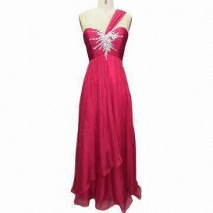Quality Fabulous One Shoulder Plum Long Evening Prom Ball Beaded Gowns for sale