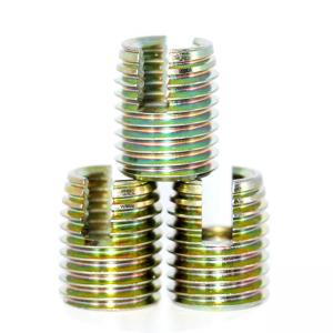 Quality Stainless Steel Slotted Threaded Inserts Self Tapping M12x22 , 30200120500 for sale