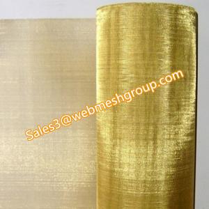 Quality 30 Mesh Brass Wire Mesh 0.012&quot; Wire Dia.1.0m Wide for sale