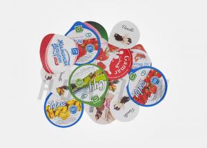 Quality PET AL HSL Seal Yogurt Poly Laminated Aluminium Lidding Foil for sale