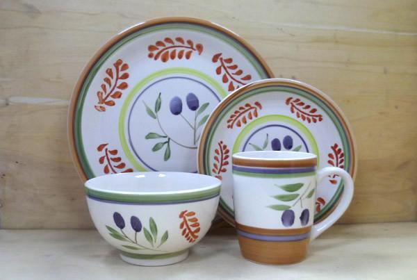 Buy Stoneware 16pc Dinner Set with Hand Drawing,SA8000/SMETA Sedex/BRC/ISO/SGP/BSCI Audit at wholesale prices