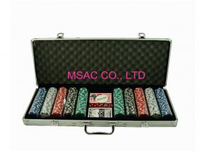 Quality MSAC Aluminum Chip Case Silver Color Aluminum Poker Chip Case Size Customized for sale