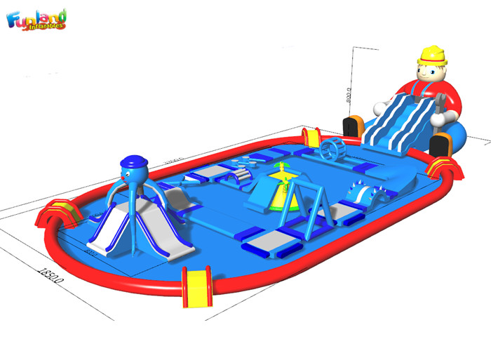 Quality EN 15649 Inflatable Water Slides for sale