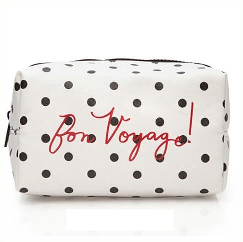 Quality Polyester Cosmetic Storage Bags With White Zipper / Logo Printing 21*10*5cm for sale