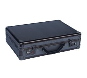 Quality Multi - Purpose  Black Aluminium Briefcase , Pilot Aluminum Attache Briefcase for sale