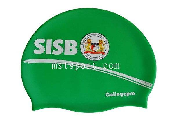Quality silicone swim hat with logo and colorful swim cap for sale